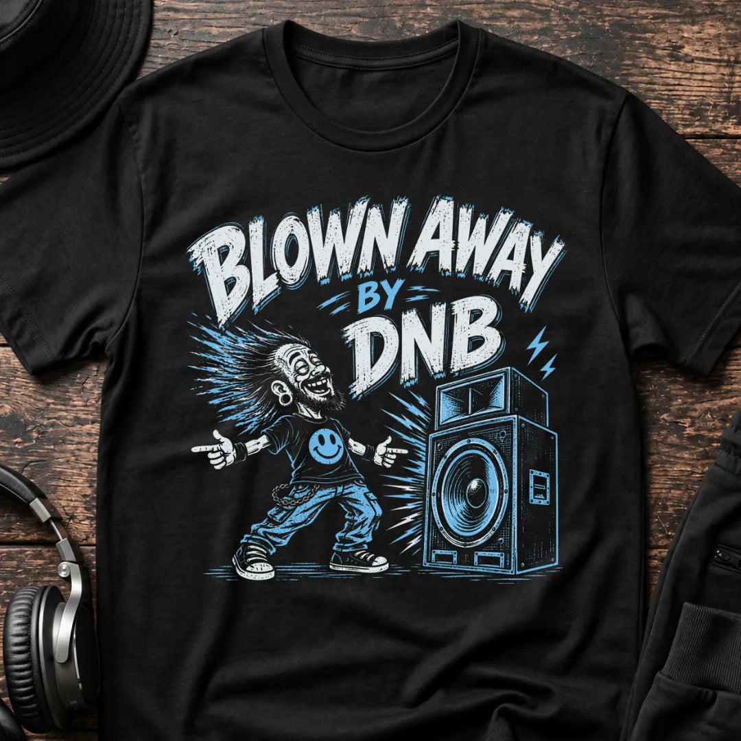 Blue Blown Away By DnB T-Shirt