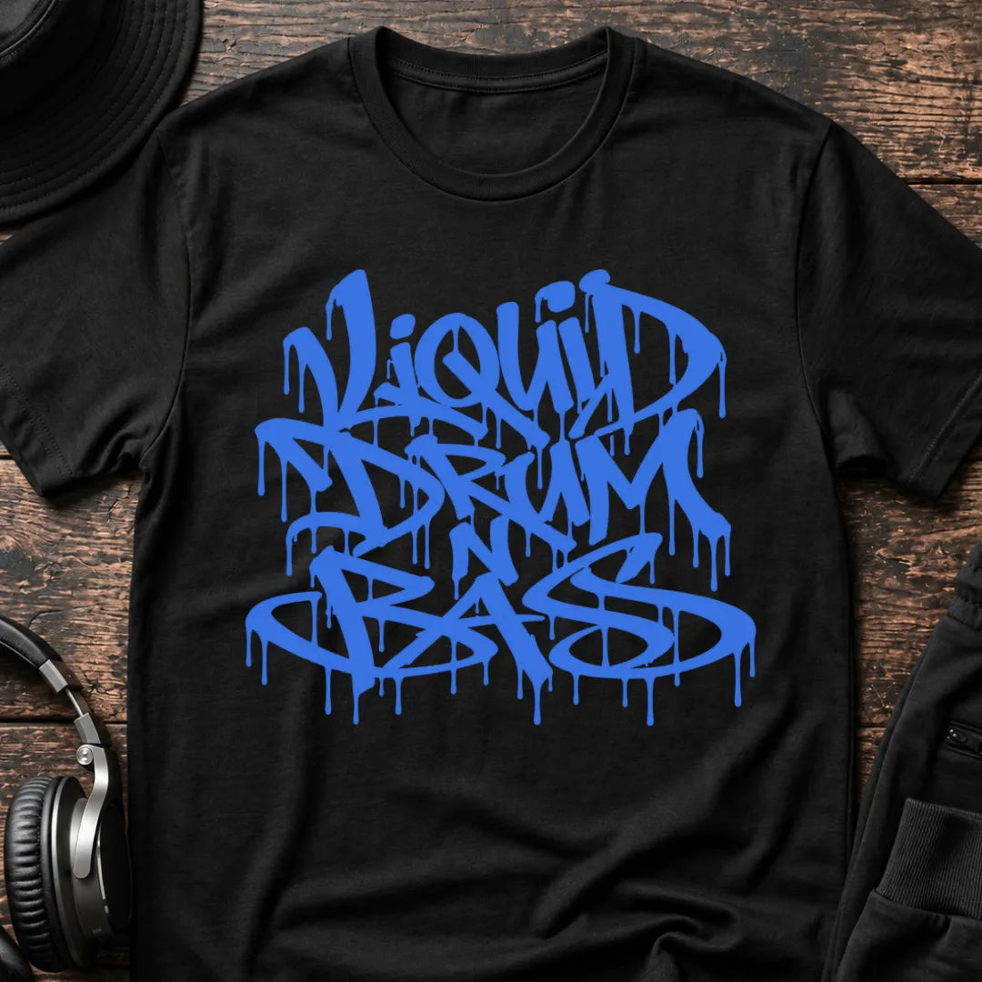 Blue Graffity Liquid DnB T-Shirt