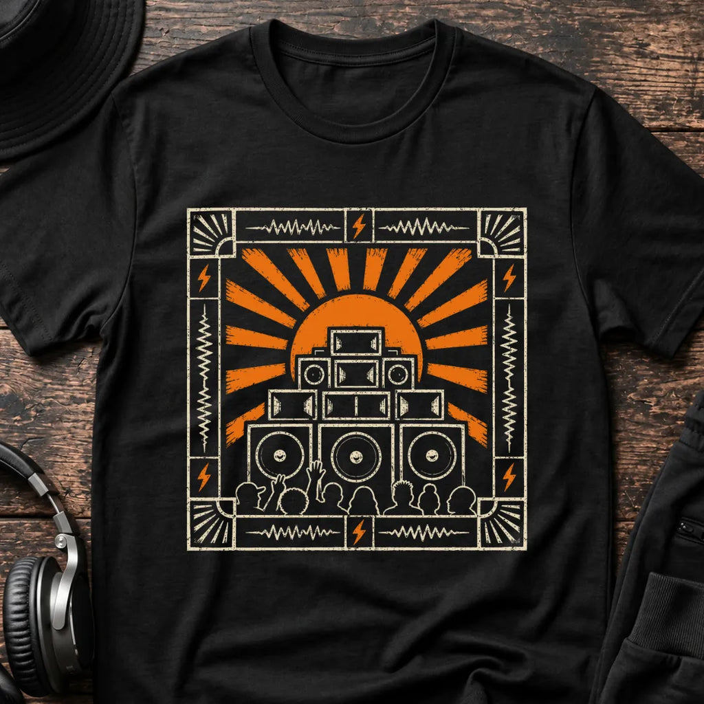Sound System Sunrise Rave T-Shirt