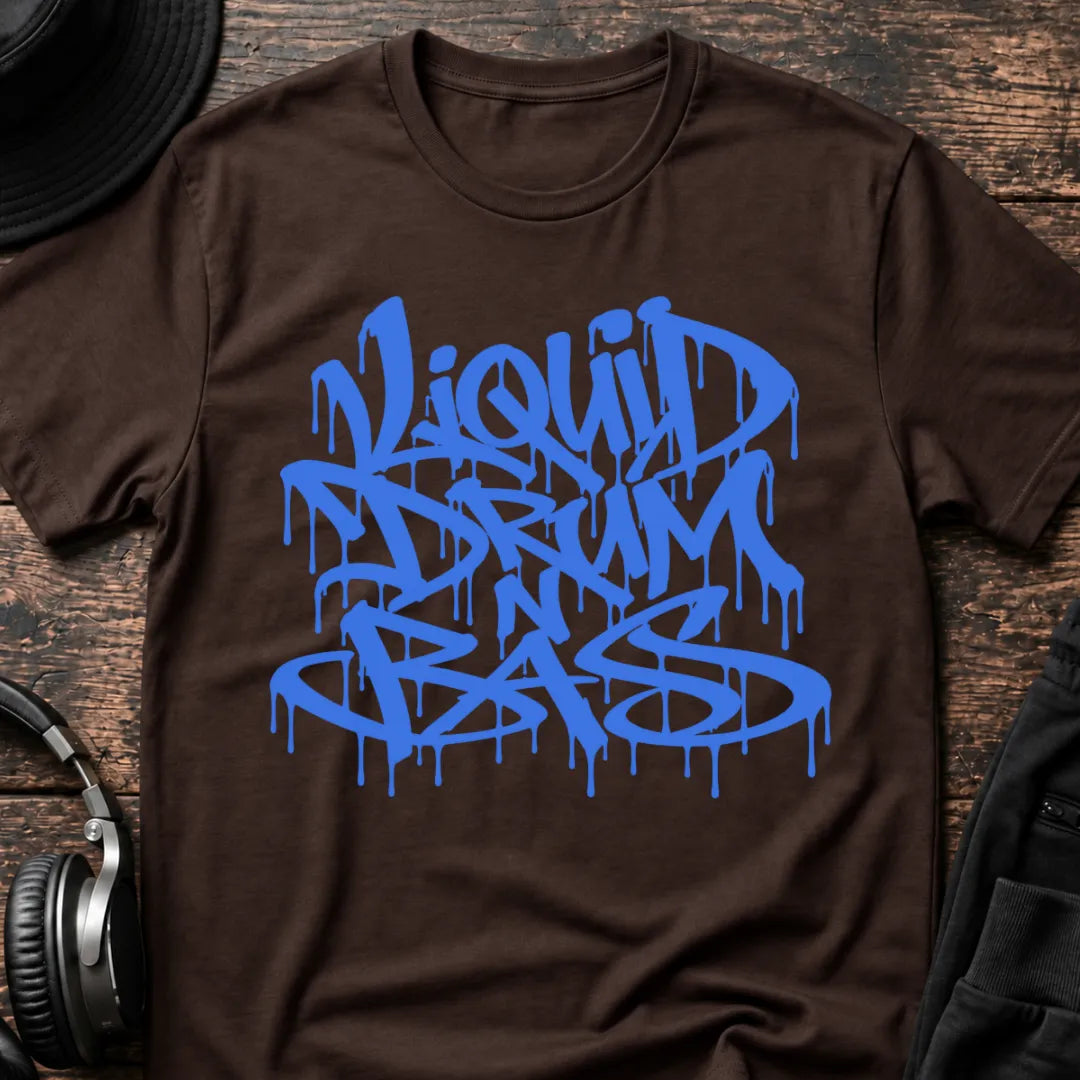 Blue Graffity Liquid DnB T-Shirt