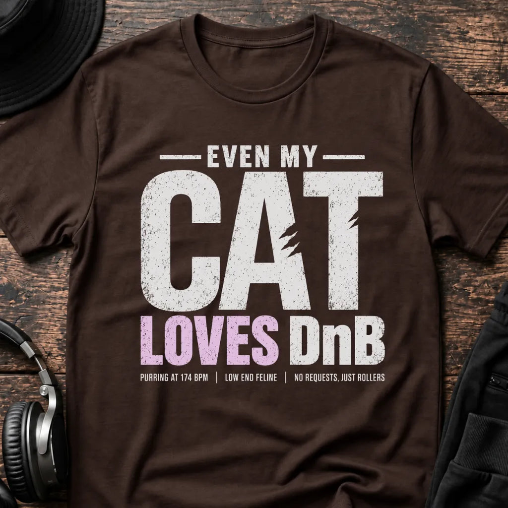 Cat Loves DnB T-Shirt