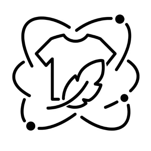 T-shirt and feather icon representing soft, lightweight and breathable comfort
