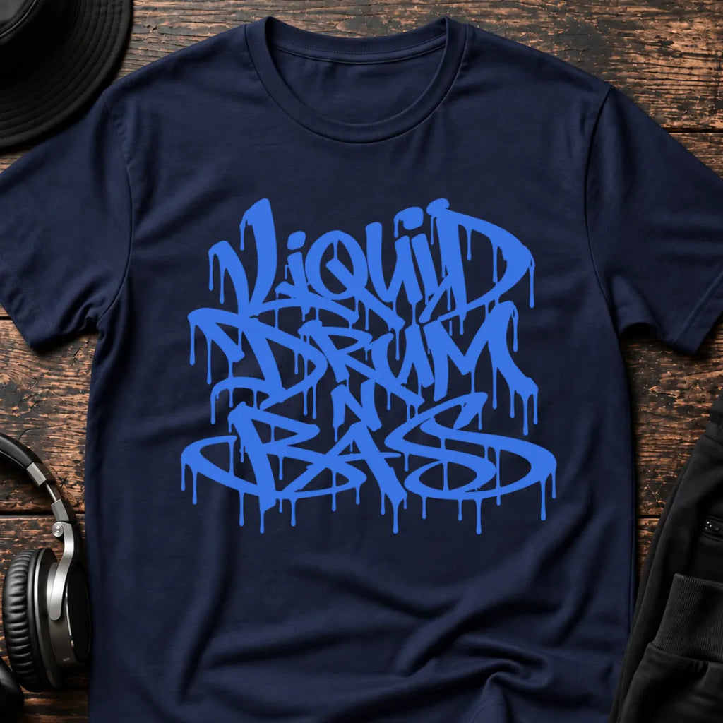 Blue Graffity Liquid DnB T-Shirt