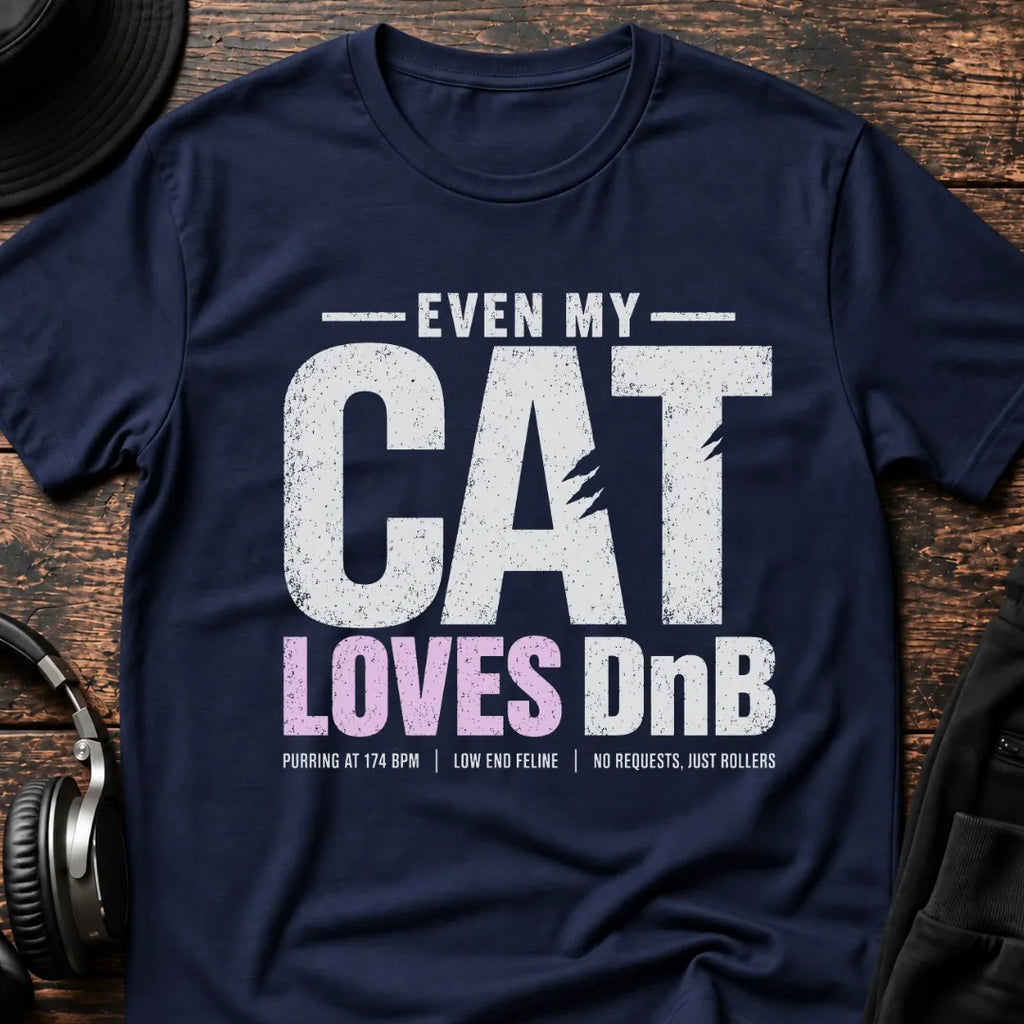 Cat Loves DnB T-Shirt