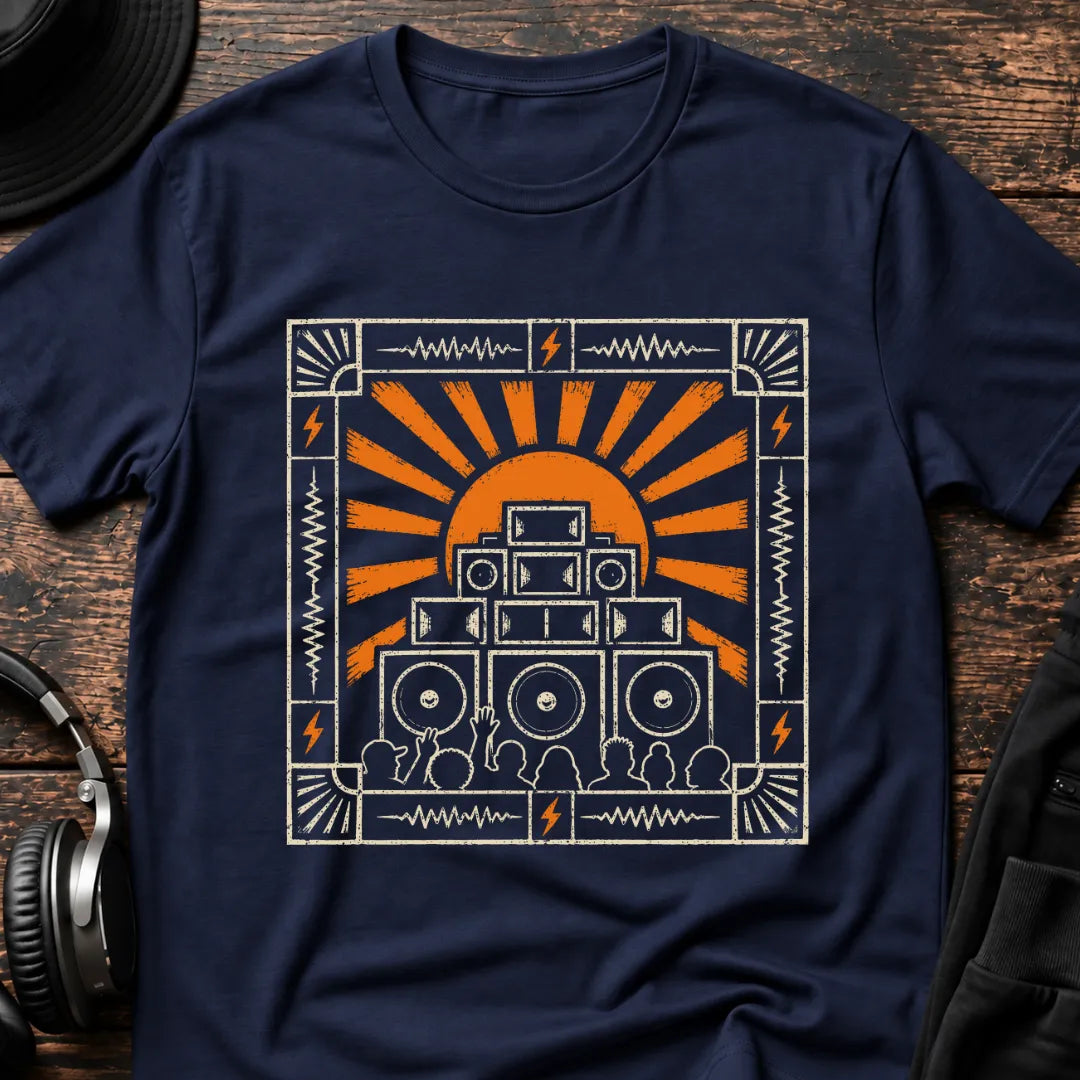 Sound System Sunrise Rave T-Shirt