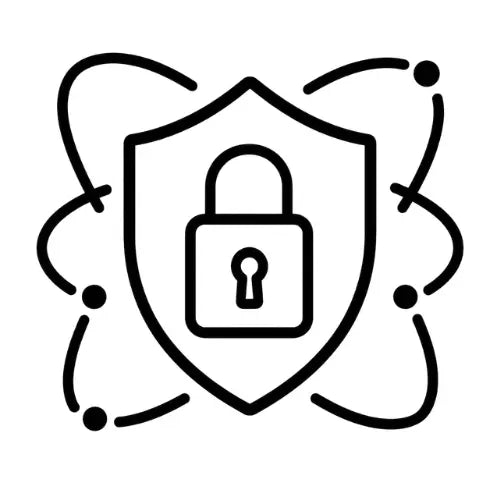 Shield and lock icon representing secure encrypted checkout