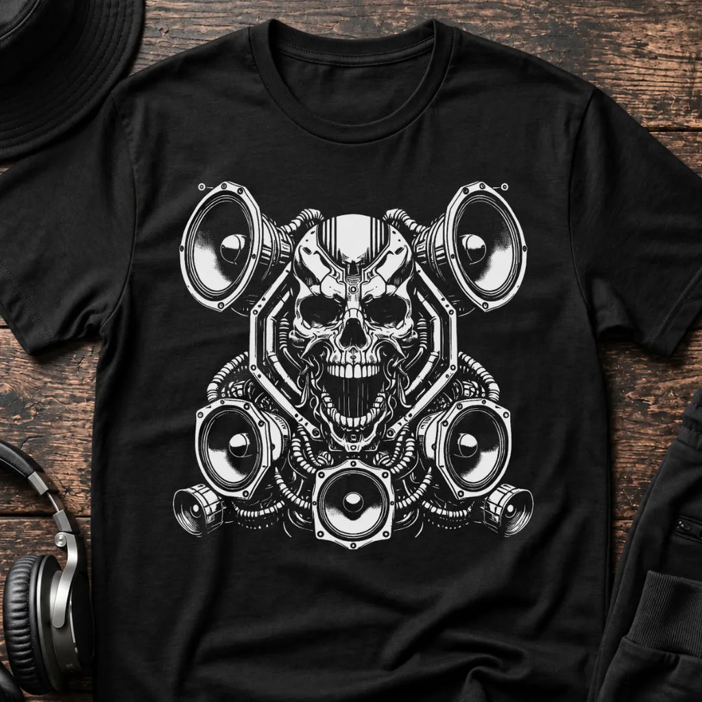 Bass Until I Die DnB T-Shirt flat lay by QUASIKERN
