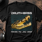 Makes My Jaw Drop Crocodile DnB T-Shirt flat lay by QUASIKERN