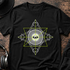 Frequency Vision Rave T-Shirt flat lay by QUASIKERN