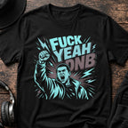 Fuck Yeah Dude DNB T-Shirt flat lay by QUASIKERN