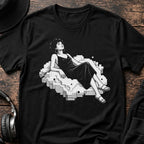 High on Frequency Rave T-Shirt flat lay by QUASIKERN