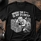 Where is my DnB T-Shirt flat lay by QUASIKERN