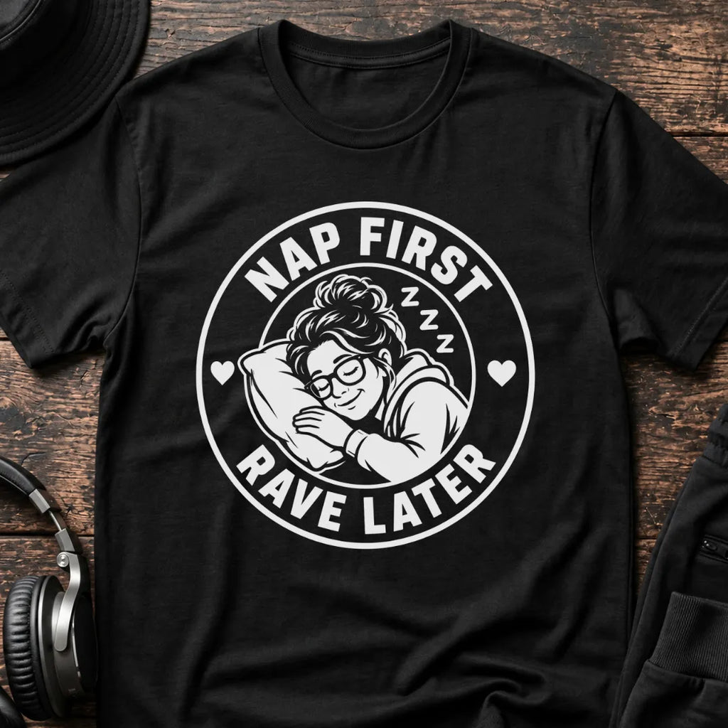 Mom Rave T-Shirt flat lay by QUASIKERN