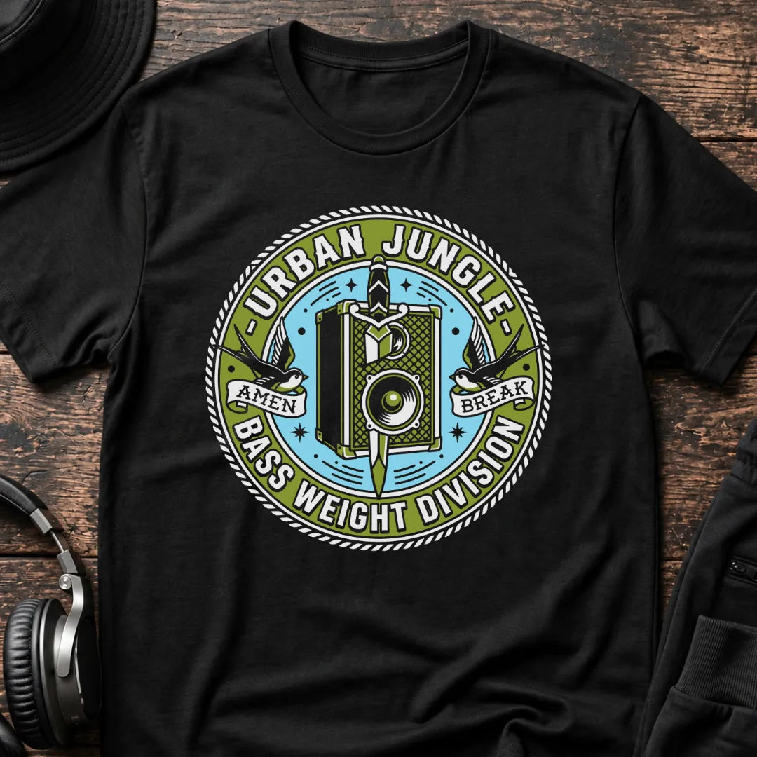 Urban Jungle T-Shirt flat lay by QUASIKERN