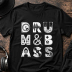 Drum & Bass Icons DnB T-Shirt flat lay by QUASIKERN
