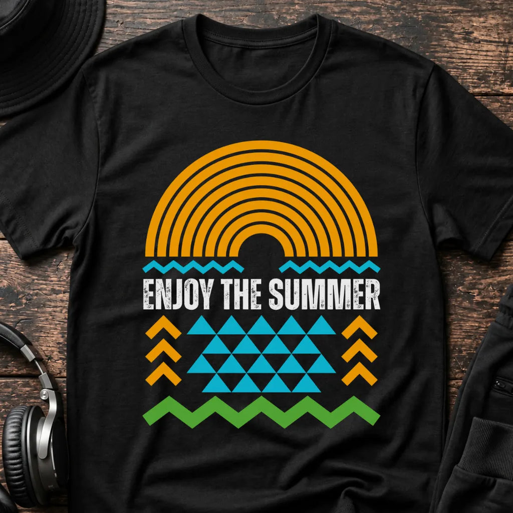 Enjoy the Summer Rave T-Shirt flat lay by QUASIKERN
