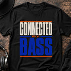 Connected by Bass DnB T-Shirt flat lay by QUASIKERN