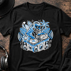Tiger DJ Jungle T-Shirt flat lay by QUASIKERN