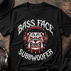 Bass Face Subwoofer DnB T-Shirt flat lay by QUASIKERN