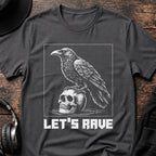 Let‘s Rave T-Shirt flat lay by QUASIKERN