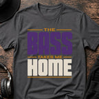 Bass Takes Me Home DnB T-Shirt flat lay by QUASIKERN