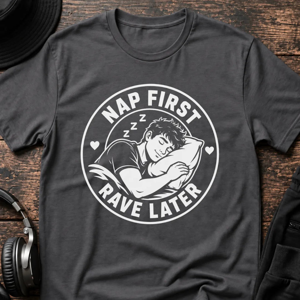 Dad Rave T-Shirt flat lay by QUASIKERN