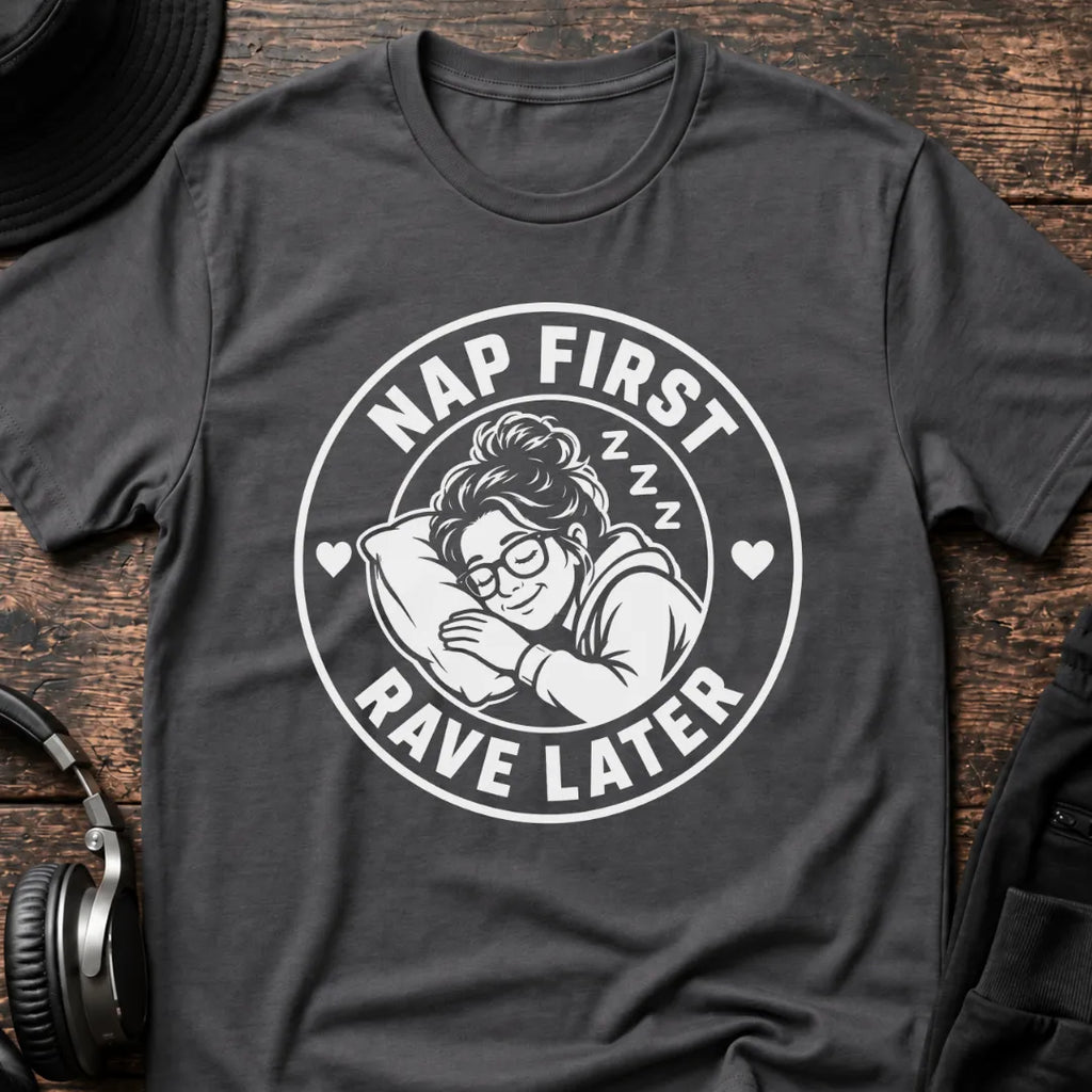 Mom Rave T-Shirt flat lay by QUASIKERN