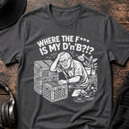 Where is my DnB T-Shirt flat lay by QUASIKERN