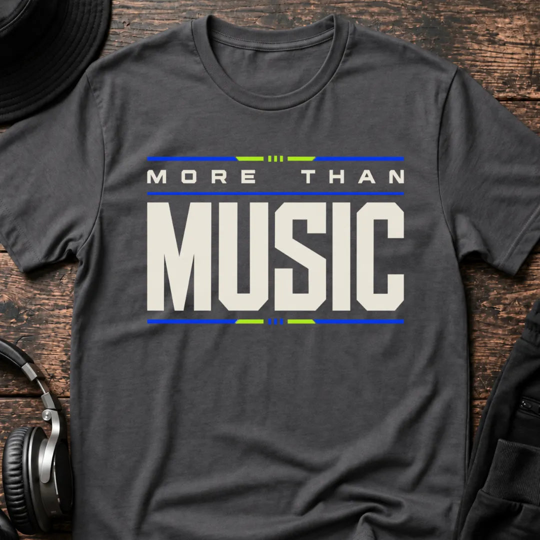 More Than Music Rave T-Shirt flat lay by QUASIKERN