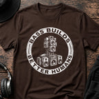 Bass Builds Better Humans Ed. 1 DnB T-Shirt flat lay by QUASIKERN