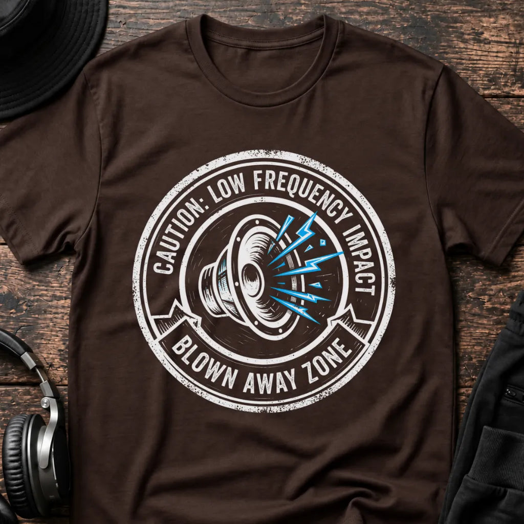 Blown Away Zone DnB T-Shirt flat lay by QUASIKERN