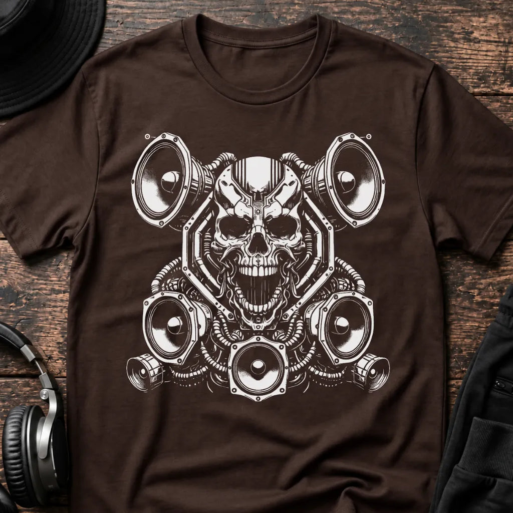 Bass Until I Die DnB T-Shirt flat lay by QUASIKERN
