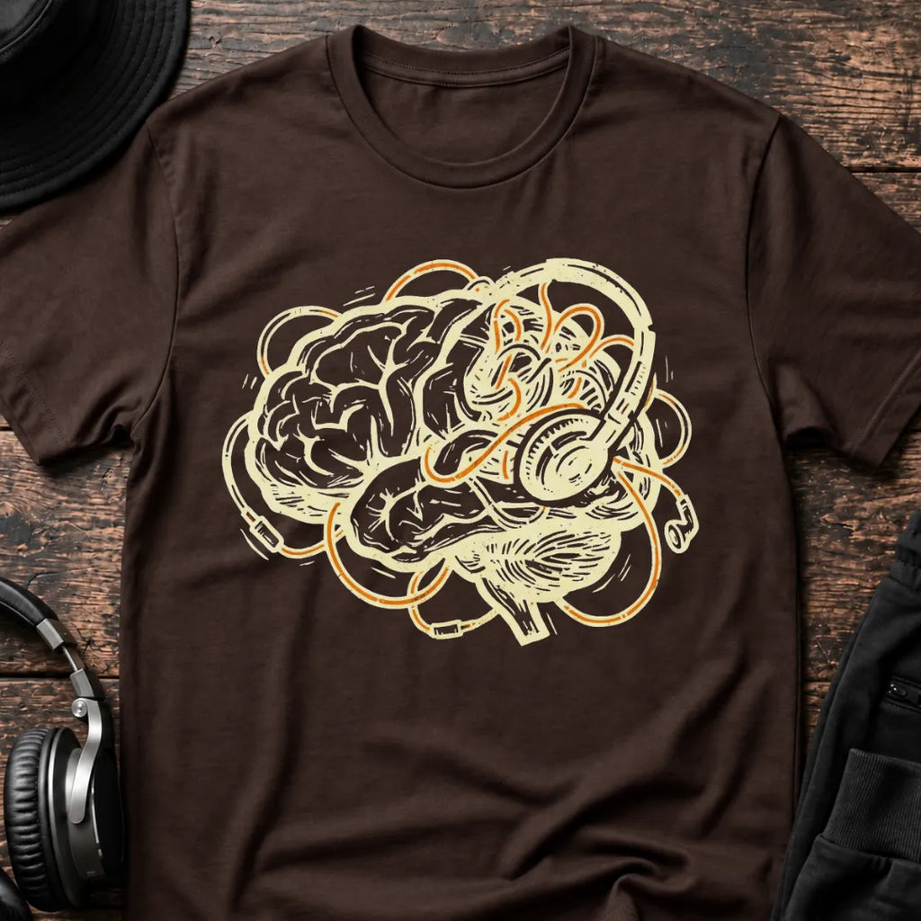 Bass Addiction DnB T-Shirt flat lay by QUASIKERN