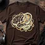 Bass Addiction DnB T-Shirt flat lay by QUASIKERN