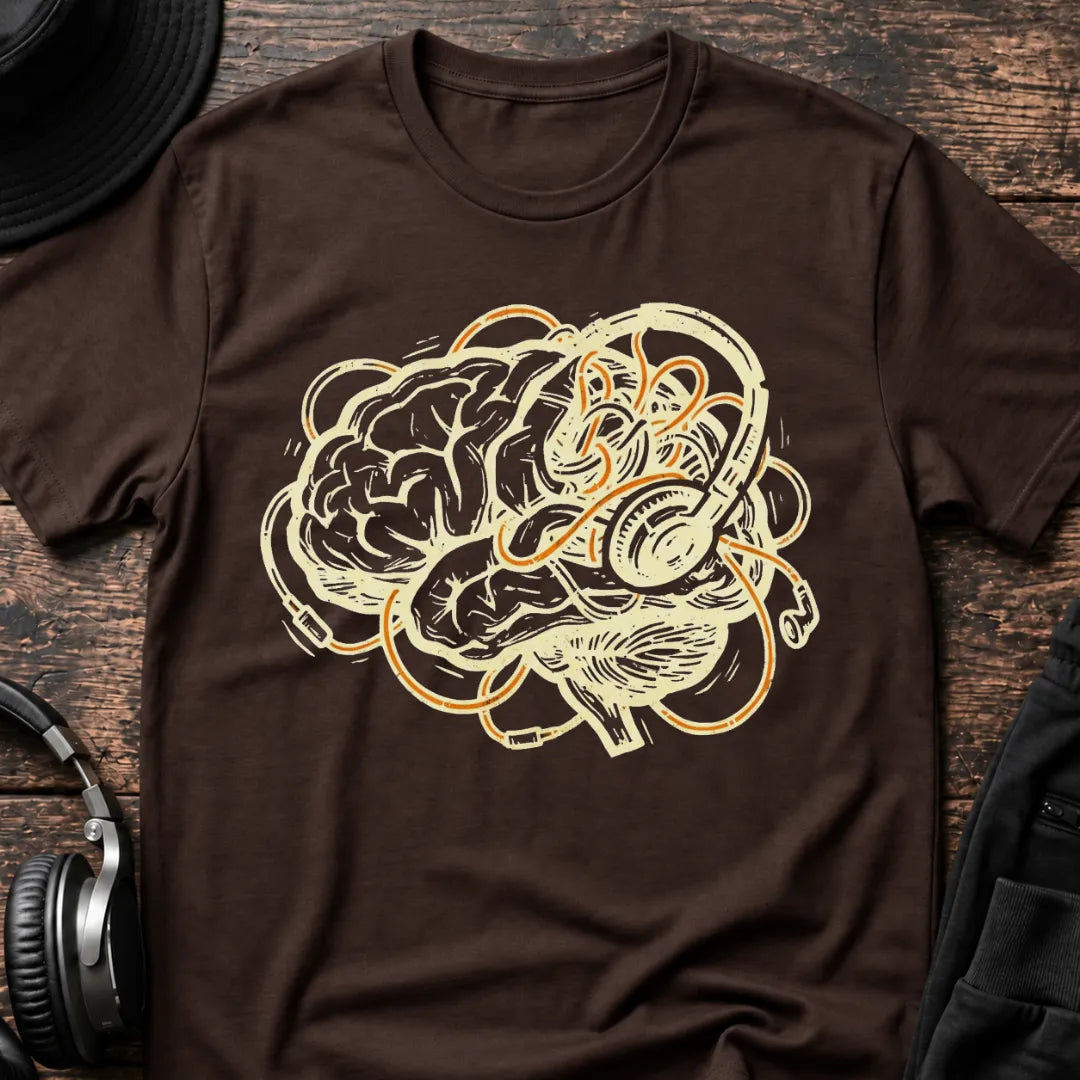 Bass Addiction DnB T-Shirt flat lay by QUASIKERN