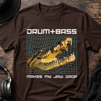 Makes My Jaw Drop Crocodile DnB T-Shirt flat lay by QUASIKERN