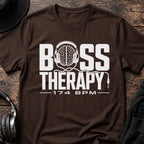 Bass Therapy 174 BPM DnB T-Shirt flat lay by QUASIKERN