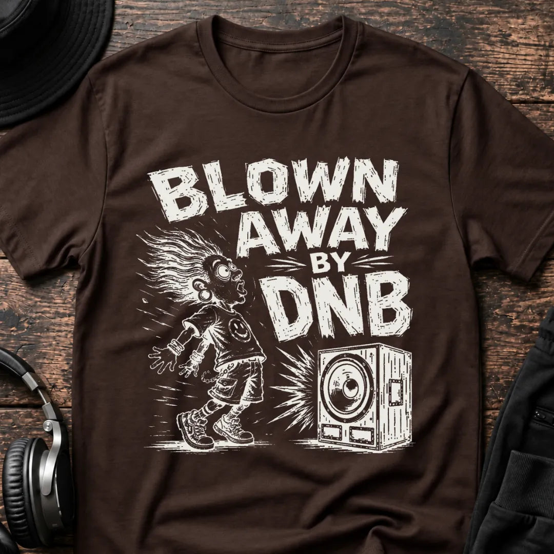 Blown Away by DnB T-Shirt flat lay by QUASIKERN