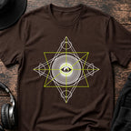 Frequency Vision Rave T-Shirt flat lay by QUASIKERN
