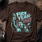 Fuck Yeah Dude DNB T-Shirt flat lay by QUASIKERN