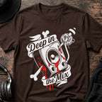 Deep in the Mix DnB T-Shirt flat lay by QUASIKERN