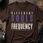 Different Souls Same Frequency DnB T-Shirt flat lay by QUASIKERN
