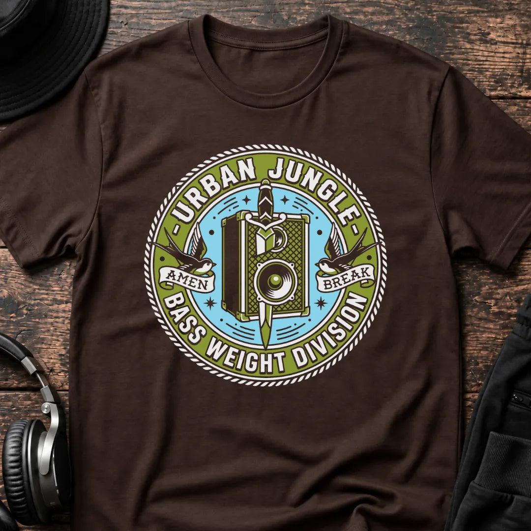 Urban Jungle T-Shirt flat lay by QUASIKERN