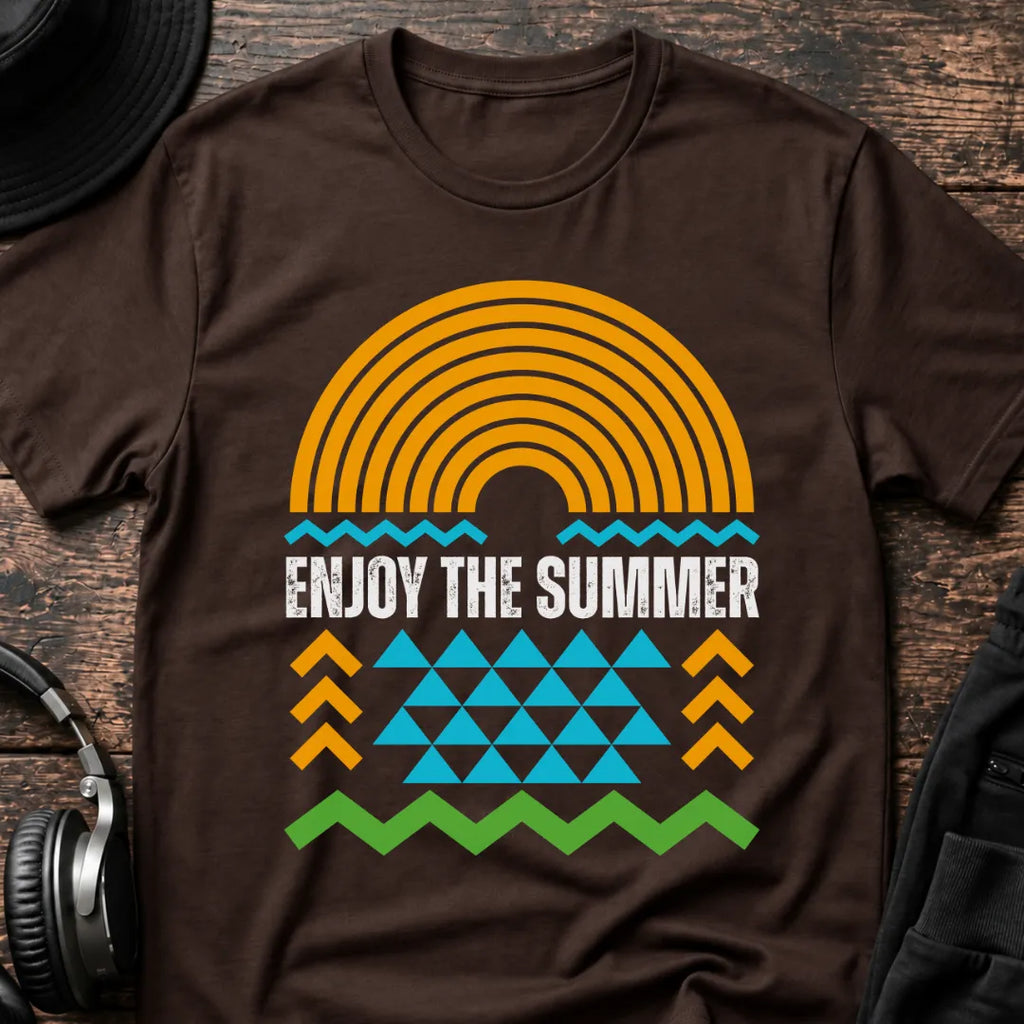 Enjoy the Summer Rave T-Shirt flat lay by QUASIKERN
