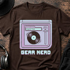 Gear Nerd Liquid Funk DnB T-Shirt flat lay by QUASIKERN