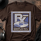 174 BPM Prescription DnB T-Shirt flat lay by QUASIKERN