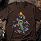 Girl Lost in Music Rave T-Shirt flat lay by QUASIKERN