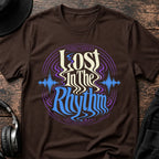 Lost in the Rhythm Rave T-Shirt flat lay by QUASIKERN