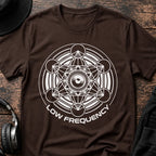 Low Frequency Geometry DnB T-Shirt flat lay by QUASIKERN