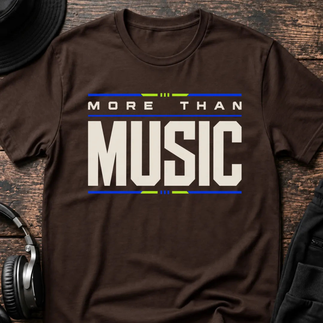 More Than Music Rave T-Shirt flat lay by QUASIKERN